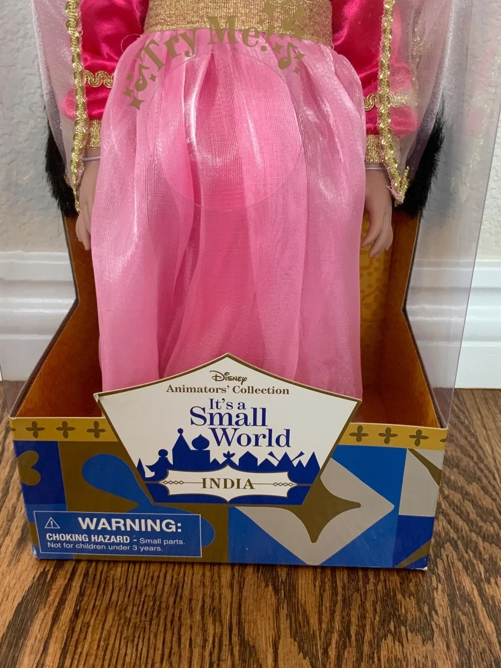 Disney India It’s a Small World Animator’s Collection Singing Doll New in Box